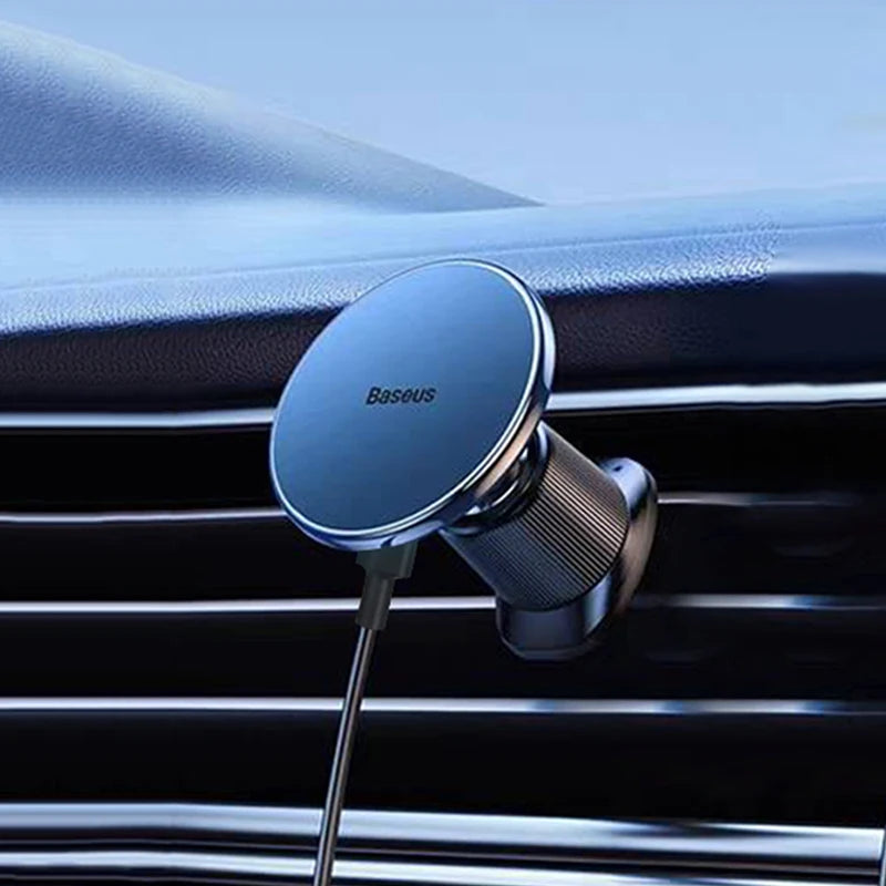 Baseus Magnetic Wireless Car Charger – 15W Fast Charging, Car Phone Holder Mount for iPhone 16/15/14/13