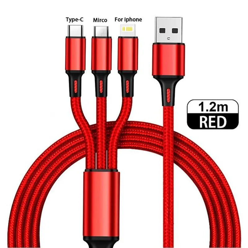 3-in-1 Multi USB Charging Cable