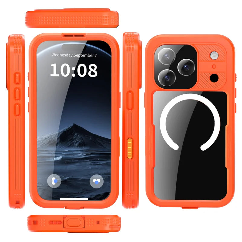 360° Fully Protected Shockproof, Dust & Snow Resistant IP68 Waterproof Case for iPhone 17 Air / 17 Pro Max