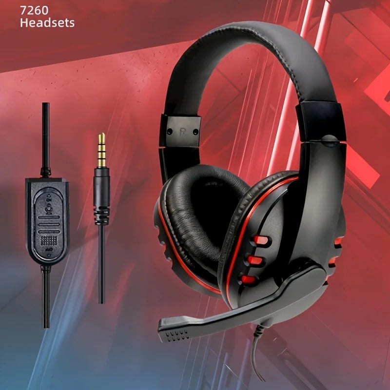 7260 Wired Headphones with Microphone