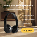 Foldable Bluetooth Wireless Headphones – Over-Ear with Microphone & Volume Control, Gaming Headset for iPhone & Android