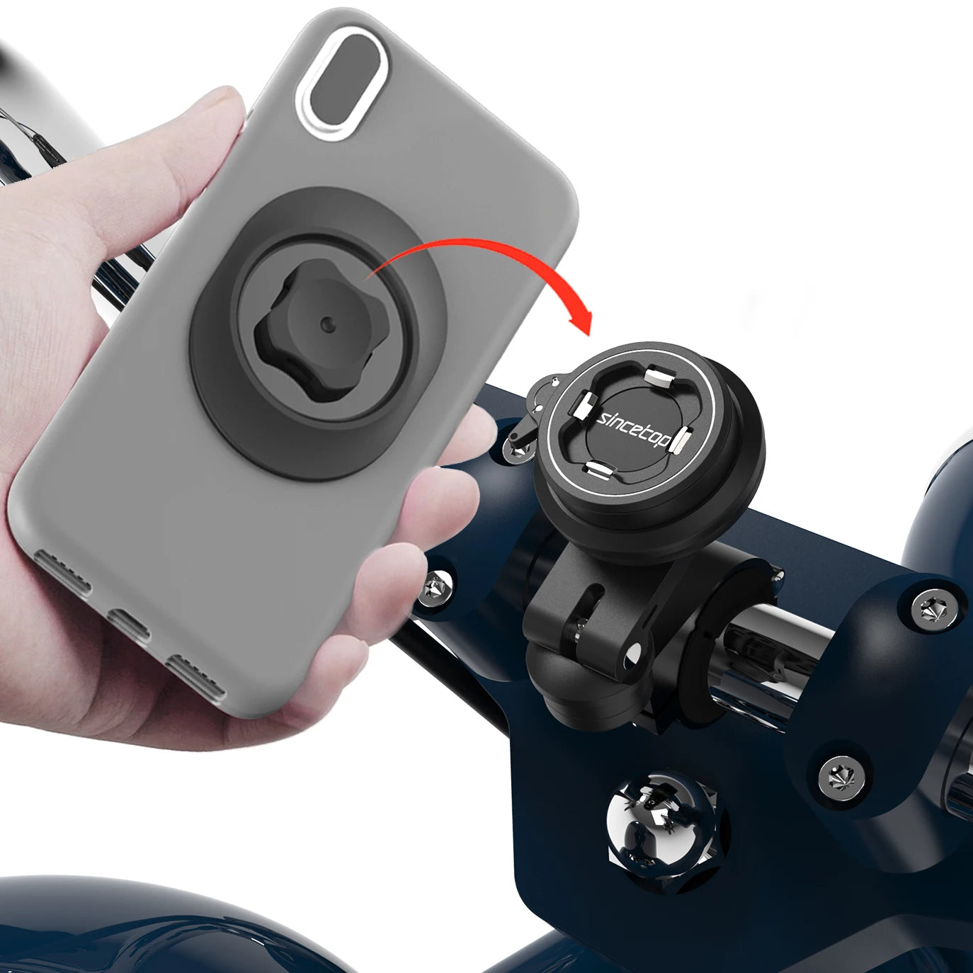 Universal Shock-Absorbing Motorcycle & Bike Phone Mount