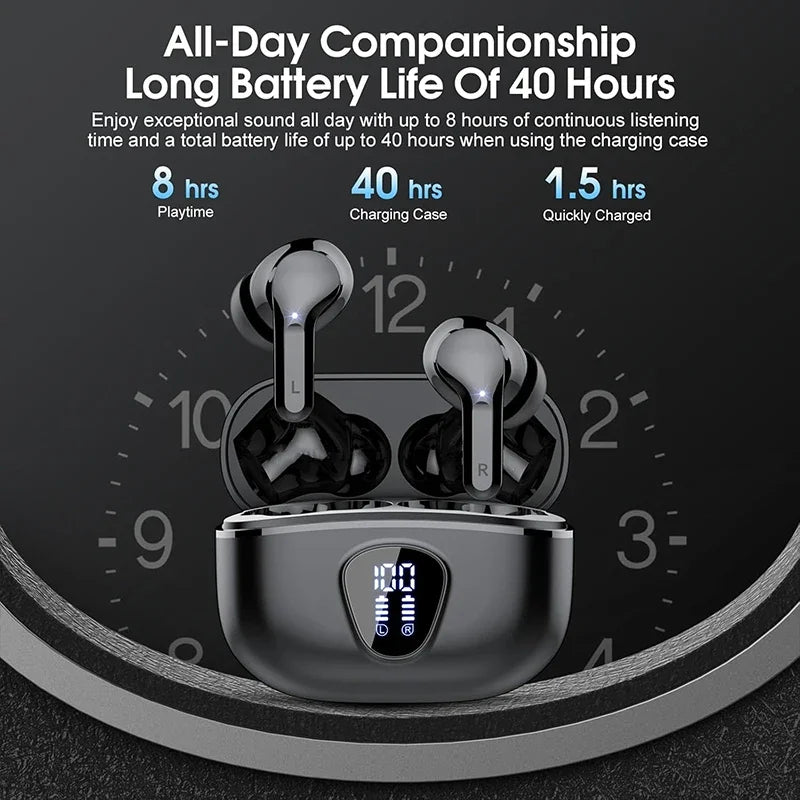 Wireless Earbuds with ENC Noise Cancelling