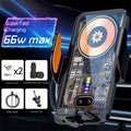 66W Fast Charging Magnetic Wireless Car Phone Holder