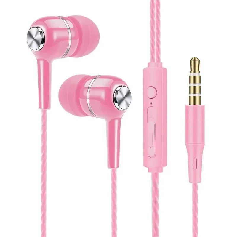 3.5mm Wired In-Ear Earbuds with Microphone