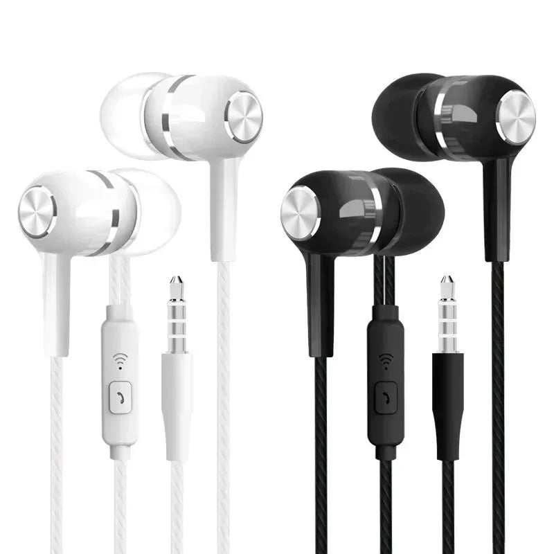 3.5mm Wired In-Ear Earbuds with Microphone