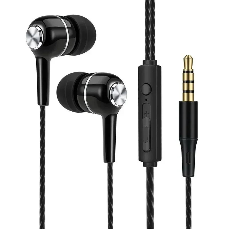 3.5mm Wired In-Ear Earbuds with Microphone
