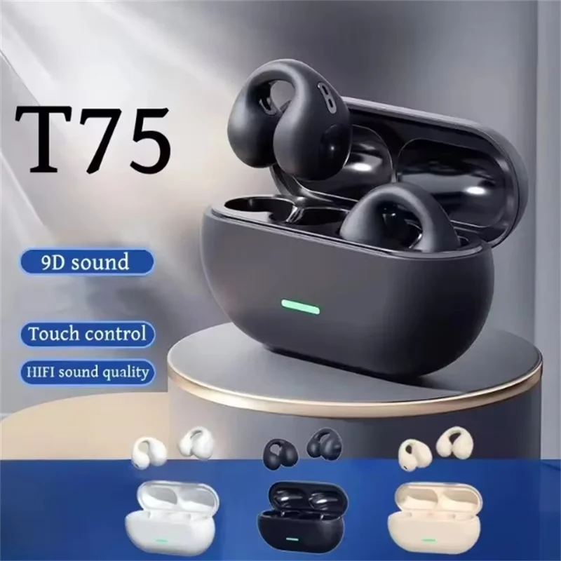 T75 TWS Touch Control Wireless Bluetooth Earphones