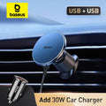 Baseus Magnetic Wireless Car Charger – 15W Fast Charging, Car Phone Holder Mount for iPhone 16/15/14/13