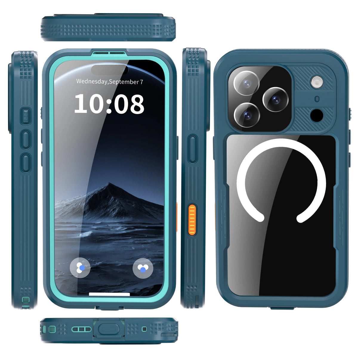 360° Fully Protected Shockproof, Dust & Snow Resistant IP68 Waterproof Case for iPhone 17 Air / 17 Pro Max