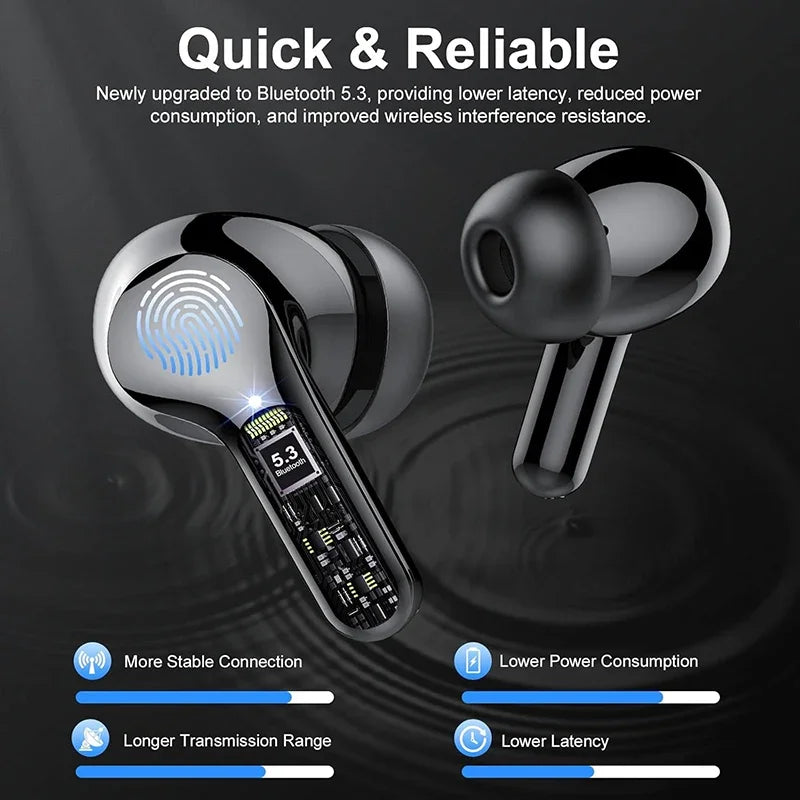 Wireless Earbuds with ENC Noise Cancelling