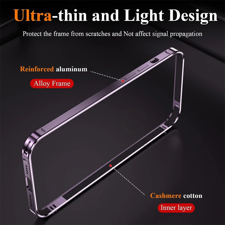 Luxury Light Aluminum Metal Frame Case