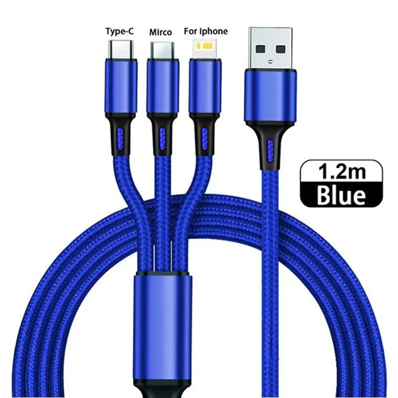 3-in-1 Multi USB Charging Cable