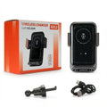 15W Wireless & Wired Car Phone Charger Mount