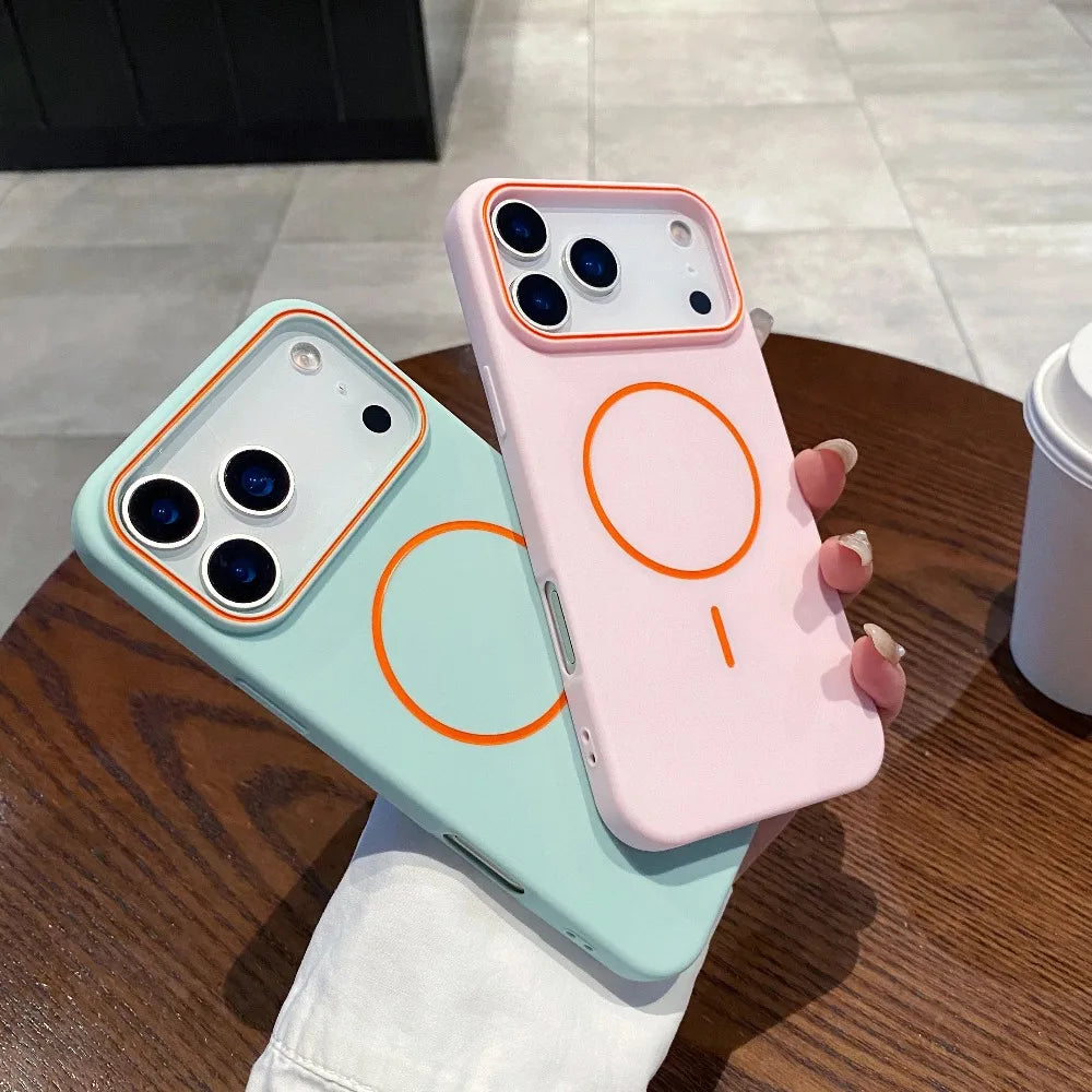 Luxury Magnetic Matte Soft Phone Case