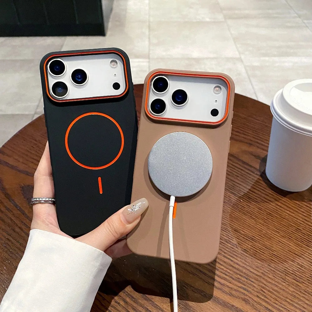 Luxury Magnetic Matte Soft Phone Case