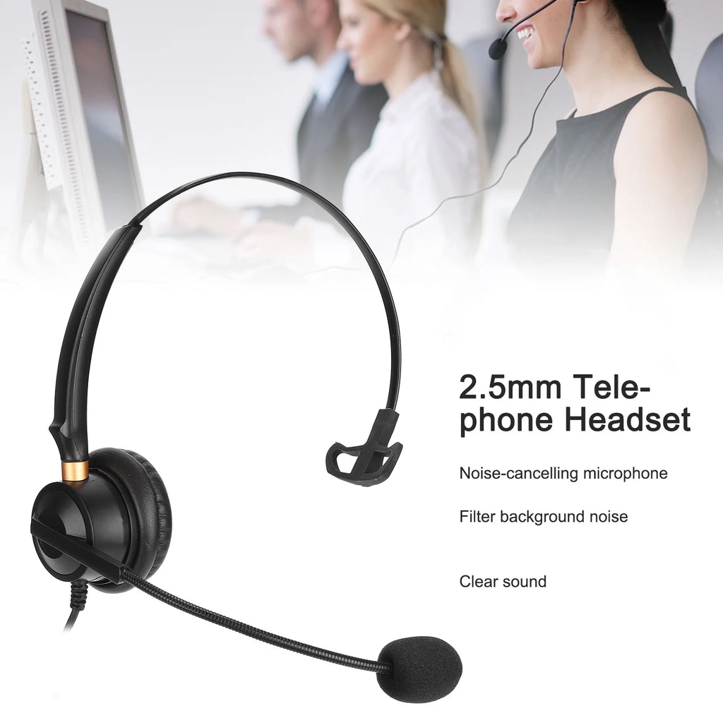 H600-2.5 Single-Ear Telephone Headset