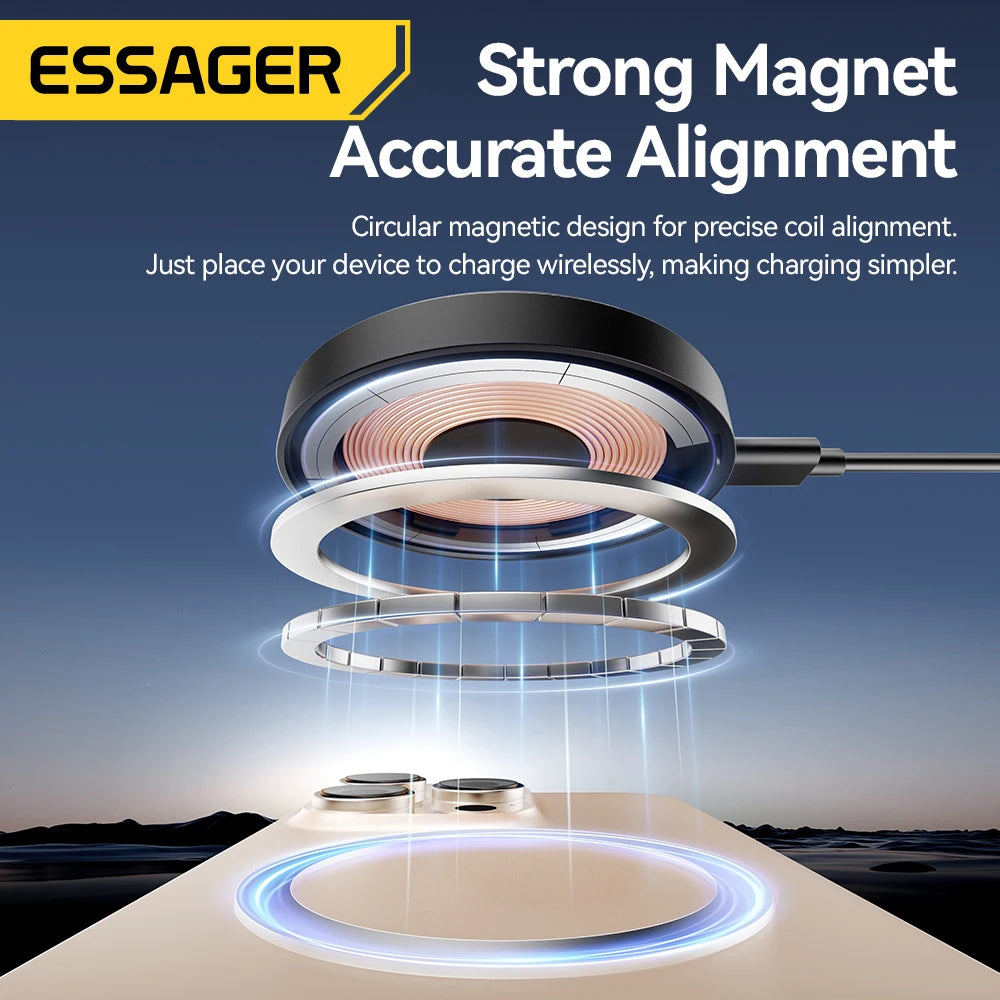 Essager Magnetic Wireless Charger with Holder
