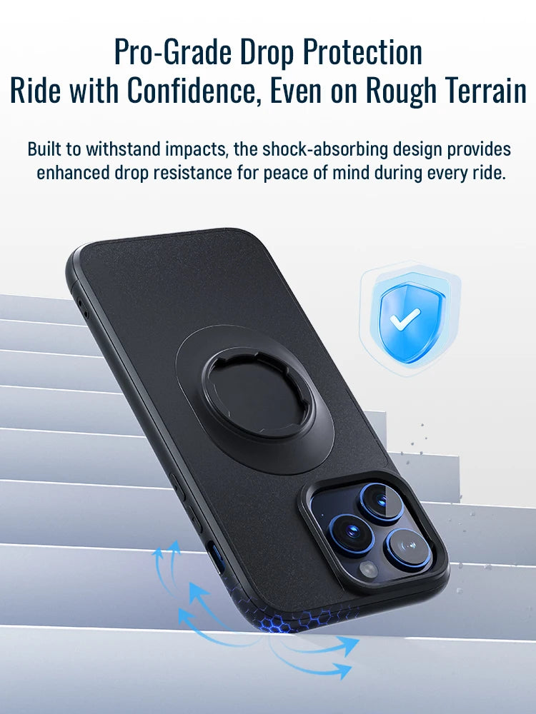 Shockproof Quad-Style Bike & Car Mount Case