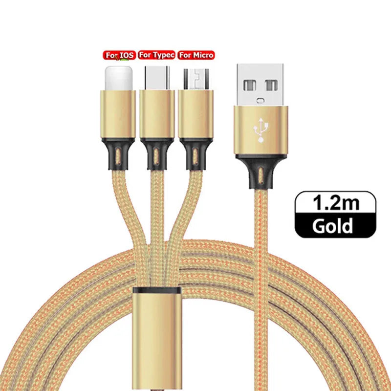 3-in-1 Multi USB Charging Cable