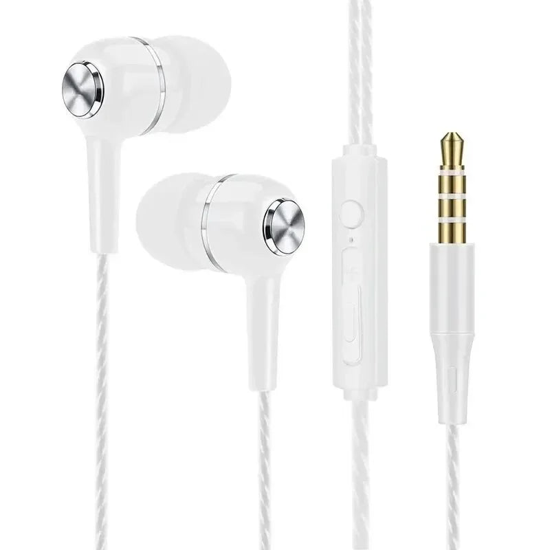 3.5mm Wired In-Ear Earbuds with Microphone